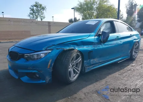 2018 BMW 440I Gran Coupe z USA, uszkodzony, nr VIN WBA4J5C56JBF07381
